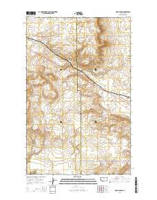 Boru Spring Montana Current topographic map, 1:24000 scale, 7.5 X 7.5 Minute, Year 2014