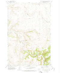 Boston Coulee School Montana Historical topographic map, 1:24000 scale, 7.5 X 7.5 Minute, Year 1971