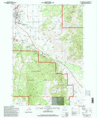 Boulder East Montana Historical topographic map, 1:24000 scale, 7.5 X 7.5 Minute, Year 1996