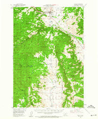 Boulder Montana Historical topographic map, 1:62500 scale, 15 X 15 Minute, Year 1954
