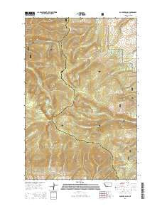 Boulder Baldy Montana Current topographic map, 1:24000 scale, 7.5 X 7.5 Minute, Year 2014