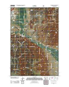 Boulder East Montana Historical topographic map, 1:24000 scale, 7.5 X 7.5 Minute, Year 2011