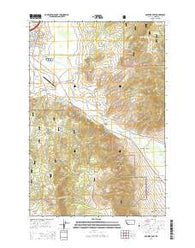 Boulder East Montana Current topographic map, 1:24000 scale, 7.5 X 7.5 Minute, Year 2014