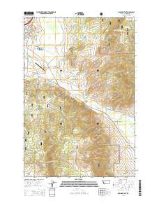 Boulder East Montana Current topographic map, 1:24000 scale, 7.5 X 7.5 Minute, Year 2014