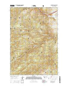 Boulder West Montana Current topographic map, 1:24000 scale, 7.5 X 7.5 Minute, Year 2014