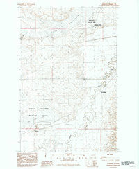 Bowdoin Montana Historical topographic map, 1:24000 scale, 7.5 X 7.5 Minute, Year 1984