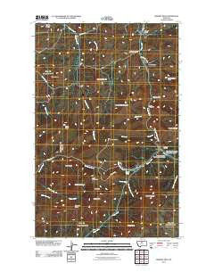 Bowery Peak Montana Historical topographic map, 1:24000 scale, 7.5 X 7.5 Minute, Year 2011