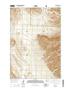 Bowler Montana Current topographic map, 1:24000 scale, 7.5 X 7.5 Minute, Year 2014