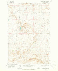 Bowmans Corners NW Montana Historical topographic map, 1:24000 scale, 7.5 X 7.5 Minute, Year 1963
