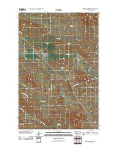 Bowmans Corners Montana Historical topographic map, 1:24000 scale, 7.5 X 7.5 Minute, Year 2011