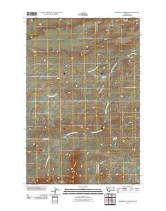 Bowmans Corners NE Montana Historical topographic map, 1:24000 scale, 7.5 X 7.5 Minute, Year 2011