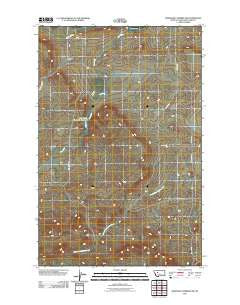 Bowmans Corners NW Montana Historical topographic map, 1:24000 scale, 7.5 X 7.5 Minute, Year 2011
