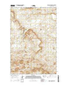 Bowmans Corners NW Montana Current topographic map, 1:24000 scale, 7.5 X 7.5 Minute, Year 2014