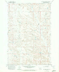 Box Canyon Coulee Montana Historical topographic map, 1:24000 scale, 7.5 X 7.5 Minute, Year 1968