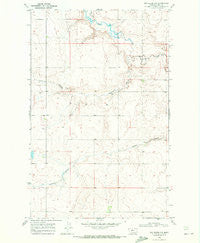 Box Elder NW Montana Historical topographic map, 1:24000 scale, 7.5 X 7.5 Minute, Year 1969