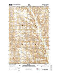 Box Canyon Coulee Montana Current topographic map, 1:24000 scale, 7.5 X 7.5 Minute, Year 2014