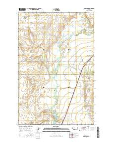 Box Elder Montana Current topographic map, 1:24000 scale, 7.5 X 7.5 Minute, Year 2014