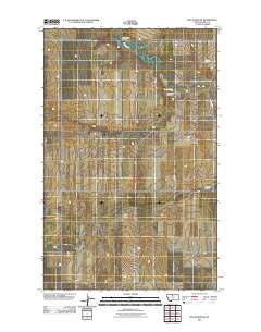 Box Elder NW Montana Historical topographic map, 1:24000 scale, 7.5 X 7.5 Minute, Year 2011