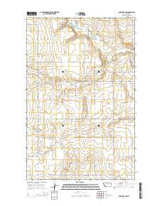 Box Elder NW Montana Current topographic map, 1:24000 scale, 7.5 X 7.5 Minute, Year 2014