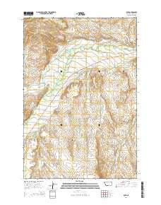 Boyd Montana Current topographic map, 1:24000 scale, 7.5 X 7.5 Minute, Year 2014