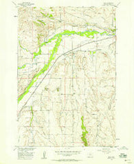 Boyd Montana Historical topographic map, 1:24000 scale, 7.5 X 7.5 Minute, Year 1956