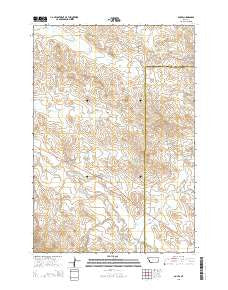 Boyes Montana Current topographic map, 1:24000 scale, 7.5 X 7.5 Minute, Year 2014