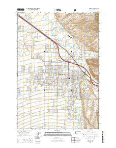 Bozeman Montana Current topographic map, 1:24000 scale, 7.5 X 7.5 Minute, Year 2014