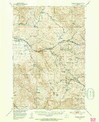 Bozeman Pass Montana Historical topographic map, 1:62500 scale, 15 X 15 Minute, Year 1951