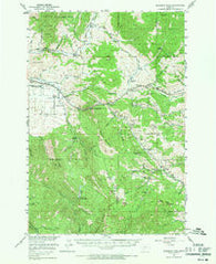 Bozeman Pass Montana Historical topographic map, 1:62500 scale, 15 X 15 Minute, Year 1951