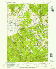 Bozeman Pass Montana Historical topographic map, 1:62500 scale, 15 X 15 Minute, Year 1951