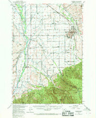 Bozeman Montana Historical topographic map, 1:62500 scale, 15 X 15 Minute, Year 1953
