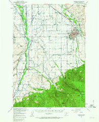 Bozeman Montana Historical topographic map, 1:62500 scale, 15 X 15 Minute, Year 1953
