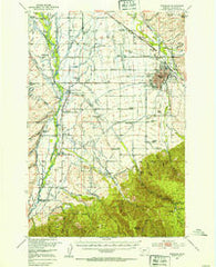 Bozeman Montana Historical topographic map, 1:62500 scale, 15 X 15 Minute, Year 1953