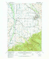 Bozeman Montana Historical topographic map, 1:62500 scale, 15 X 15 Minute, Year 1953