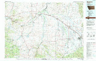 Bozeman Montana Historical topographic map, 1:100000 scale, 30 X 60 Minute, Year 1992