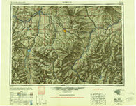 Bozeman Montana Historical topographic map, 1:250000 scale, 1 X 2 Degree, Year 1948