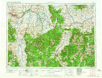 Bozeman Montana Historical topographic map, 1:250000 scale, 1 X 2 Degree, Year 1965
