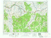 Bozeman Montana Historical topographic map, 1:250000 scale, 1 X 2 Degree, Year 1958