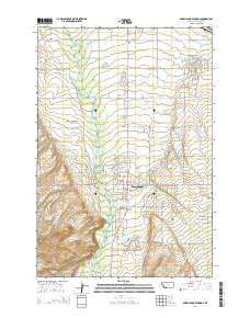 Bozeman Hot Springs Montana Current topographic map, 1:24000 scale, 7.5 X 7.5 Minute, Year 2014