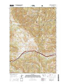 Bozeman Pass Montana Current topographic map, 1:24000 scale, 7.5 X 7.5 Minute, Year 2014