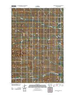 Bracket Butte SE Montana Historical topographic map, 1:24000 scale, 7.5 X 7.5 Minute, Year 2011