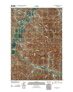 Brandenberg Montana Historical topographic map, 1:24000 scale, 7.5 X 7.5 Minute, Year 2011