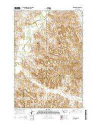 Brandenberg Montana Current topographic map, 1:24000 scale, 7.5 X 7.5 Minute, Year 2014