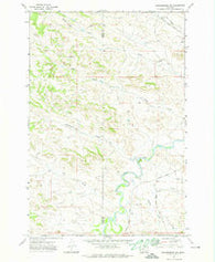 Brandenberg NW Montana Historical topographic map, 1:24000 scale, 7.5 X 7.5 Minute, Year 1971