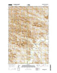 Brandenberg NW Montana Current topographic map, 1:24000 scale, 7.5 X 7.5 Minute, Year 2014
