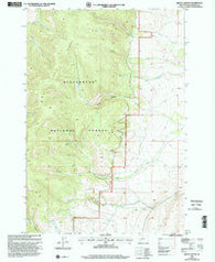 Brays Canyon Montana Historical topographic map, 1:24000 scale, 7.5 X 7.5 Minute, Year 1997
