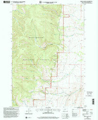 Brays Canyon Montana Historical topographic map, 1:24000 scale, 7.5 X 7.5 Minute, Year 1997