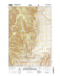 Brays Canyon Montana Current topographic map, 1:24000 scale, 7.5 X 7.5 Minute, Year 2014