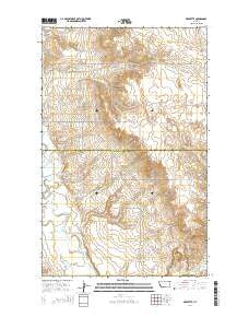 Bredette Montana Current topographic map, 1:24000 scale, 7.5 X 7.5 Minute, Year 2014