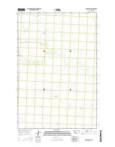 Breed Spring Montana Current topographic map, 1:24000 scale, 7.5 X 7.5 Minute, Year 2014